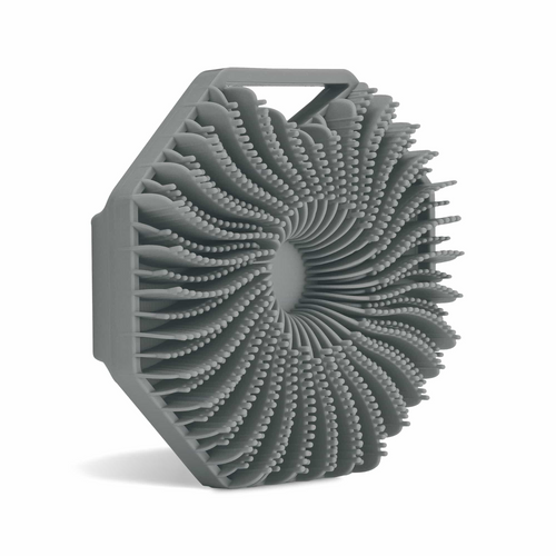 Sud Scrub® Antimicrobial Silicone Body Scrubber, Exfoliating Body Scrubber for Sensitive Skin, Eco Friendly Shower Scrubber for Body, Silicone Body Brush for Showering, Charcoal