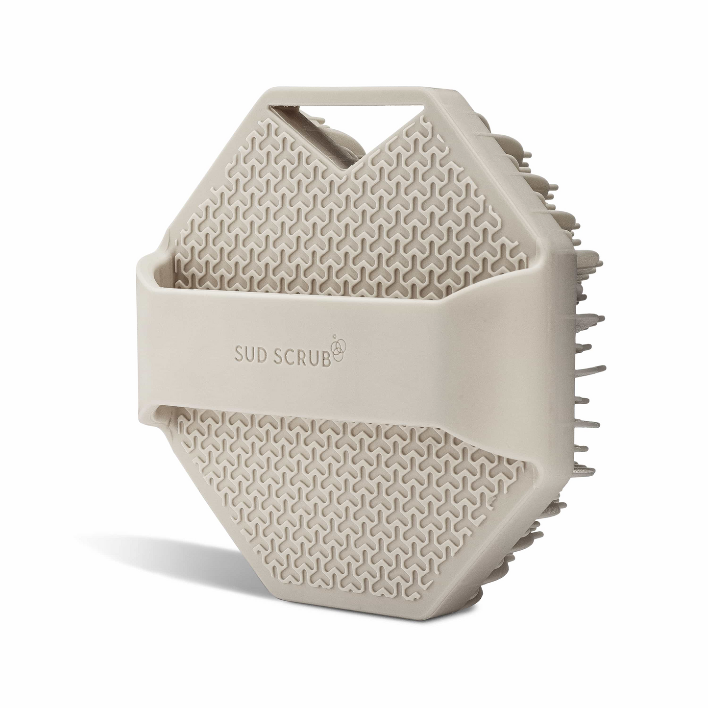 Sud Scrub® Antimicrobial Silicone Body Scrubber, Exfoliating Body Scrubber for Sensitive Skin, Eco Friendly Shower Scrubber for Body, Silicone Body Brush for Showering, Charcoal